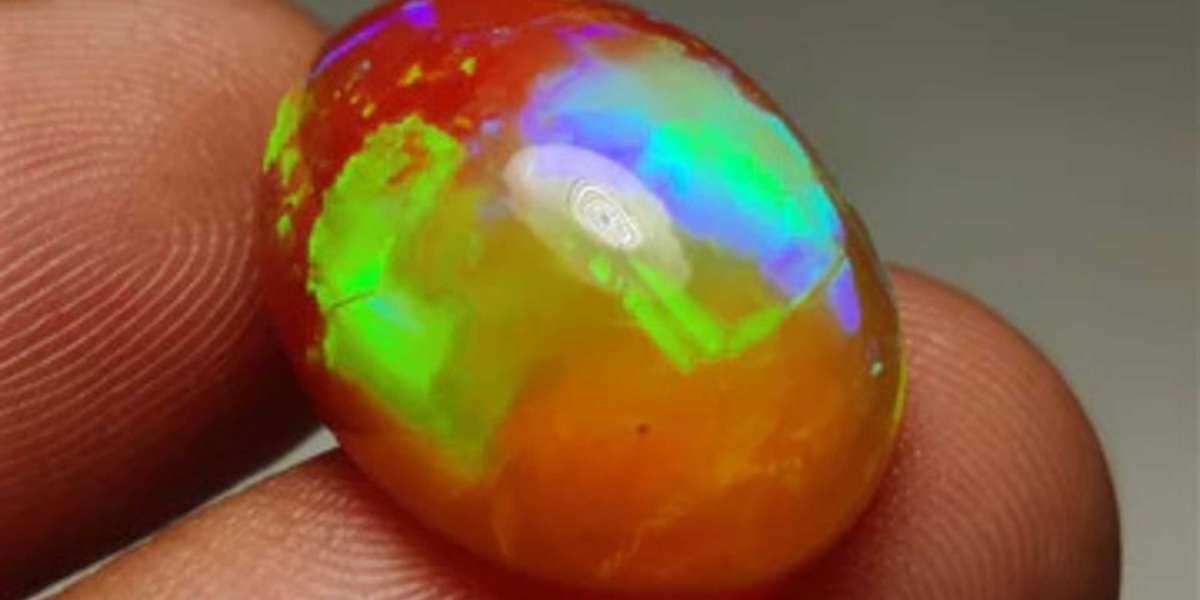 Unveiled: Ethiopian Opal with a Rainbow Flame